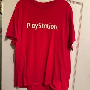 Cactus Jack Travis Scott X PlayStation Motherboard Logo IV  Shirt Red Size Large
